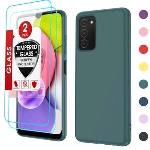 Samsung s20 5g Green Smartphone Case with Tempered Glass Screen Protector